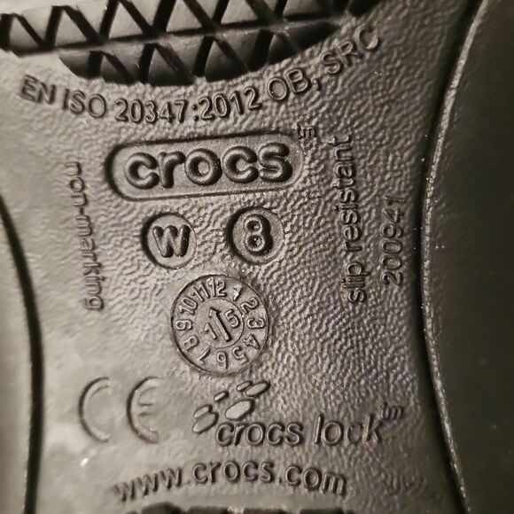 Crocs Women's "Kadee" Black Ballet Flats Size 8 - Picture 7 of 10